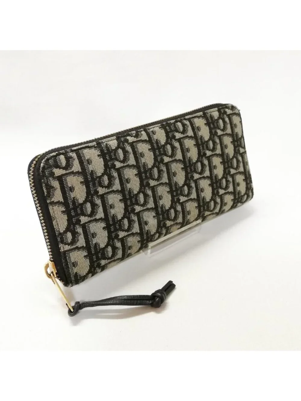 Dior Zip Up Round Wallet